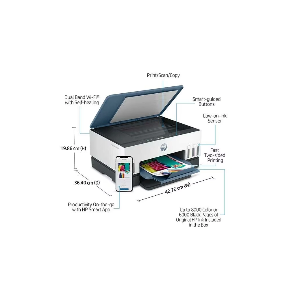 HP INK TANK PRINTER 675 A4 Multi Function with WiFi | DUPLEX view 3